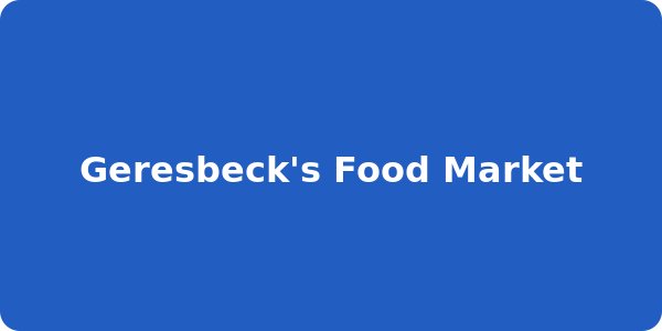 Geresbeck's Food Market