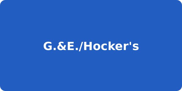 G.&E./Hocker's
