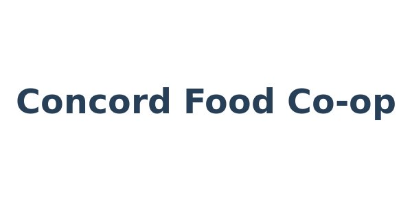 Concord Food Co-op