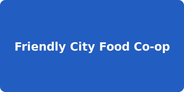 Friendly City Food Co-op