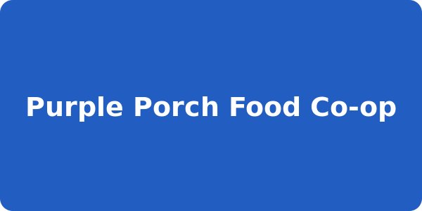 Purple Porch Food Co-op