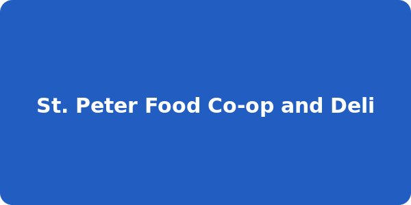 St. Peter Food Co-op and Deli