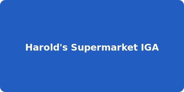 Harold's Supermarket IGA