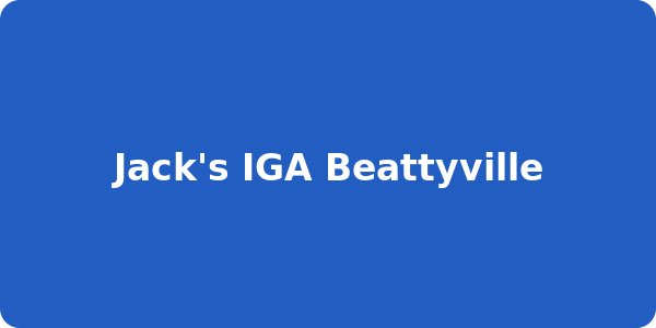 Jack's IGA Beattyville