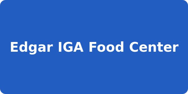 Edgar IGA Food Center