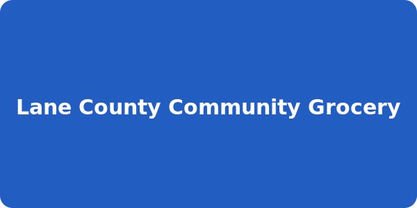Lane County Community Grocery