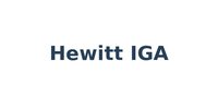 Hewitt IGA