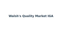 Walsh's Quality Market IGA