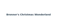 Bronner's Christmas Wonderland
