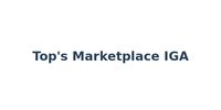 Top's Marketplace IGA