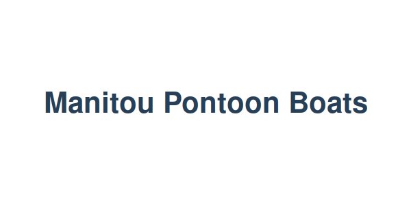Manitou Pontoon Boats
