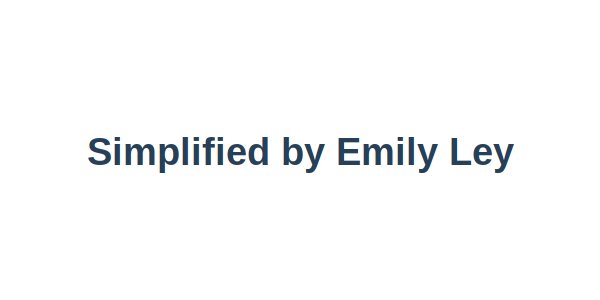 Simplified by Emily Ley