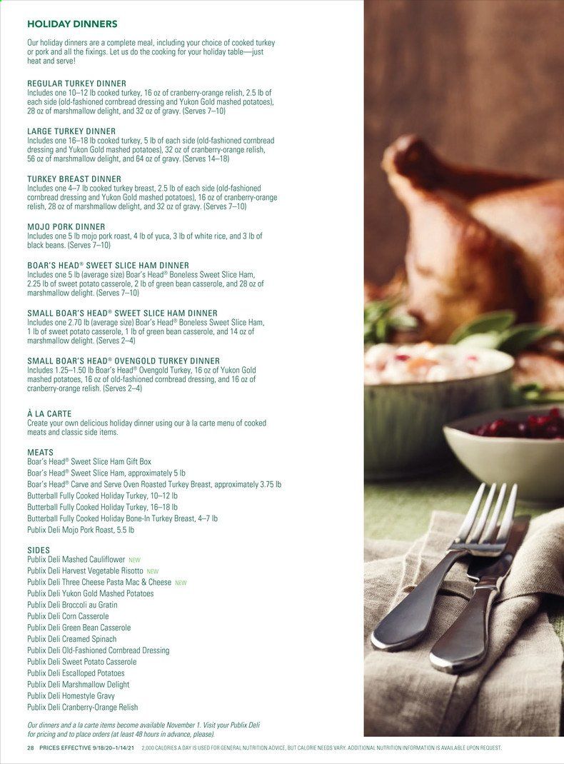 Publix Weekly Ad September 17 to January 14