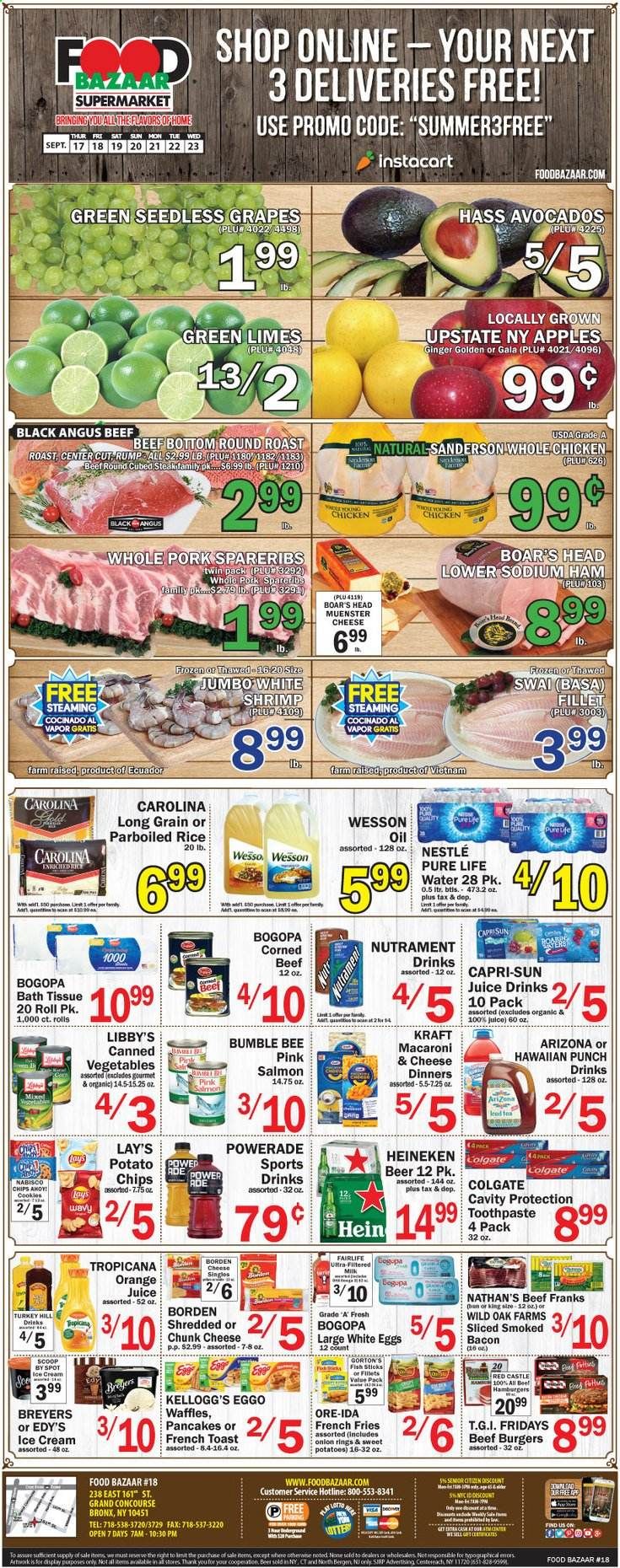 Food Bazaar Weekly Ad September 17 to September 23