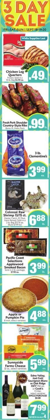 Save Mart Weekly Ad September 16 to September 22