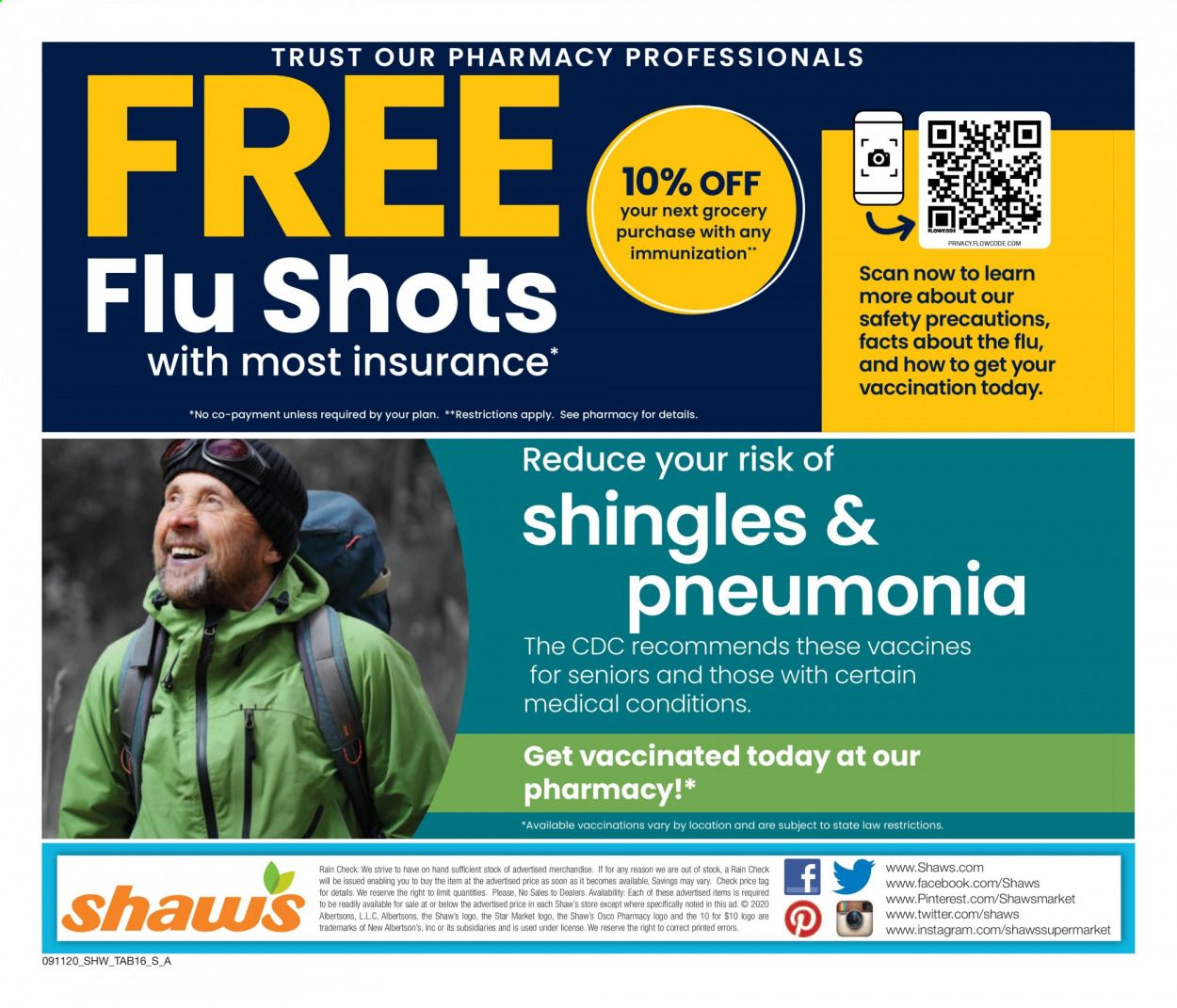 Shaw’s Weekly Ad September 11 to October 8