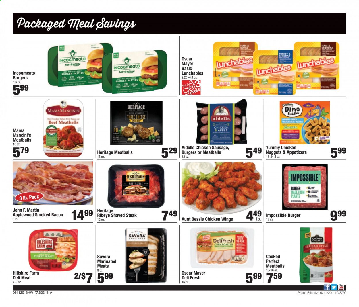 Shaw’s Weekly Ad September 11 to October 8