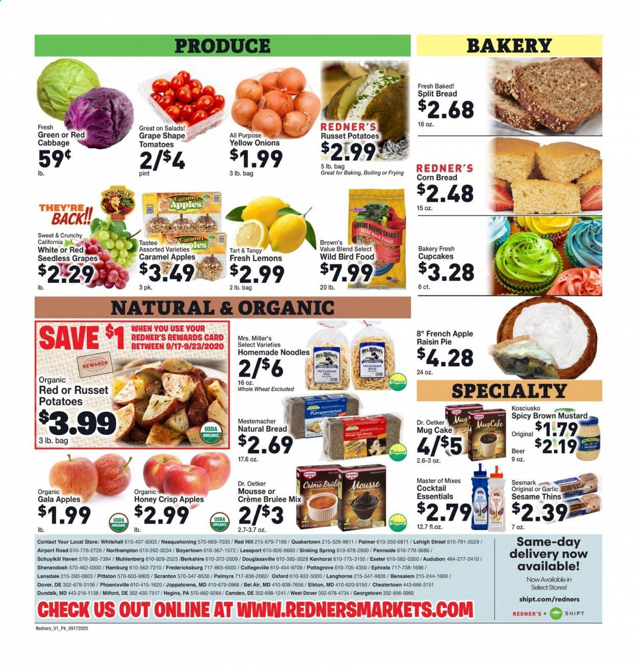 Redner's Markets Weekly Ad September 17 to September 23