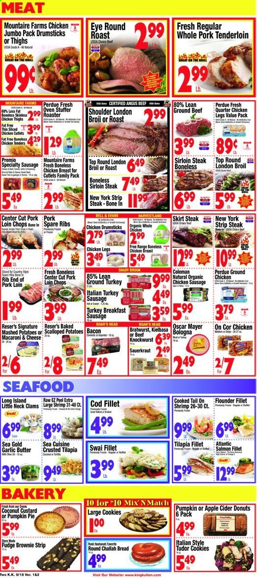 King Kullen Weekly Ad September 18 to September 24