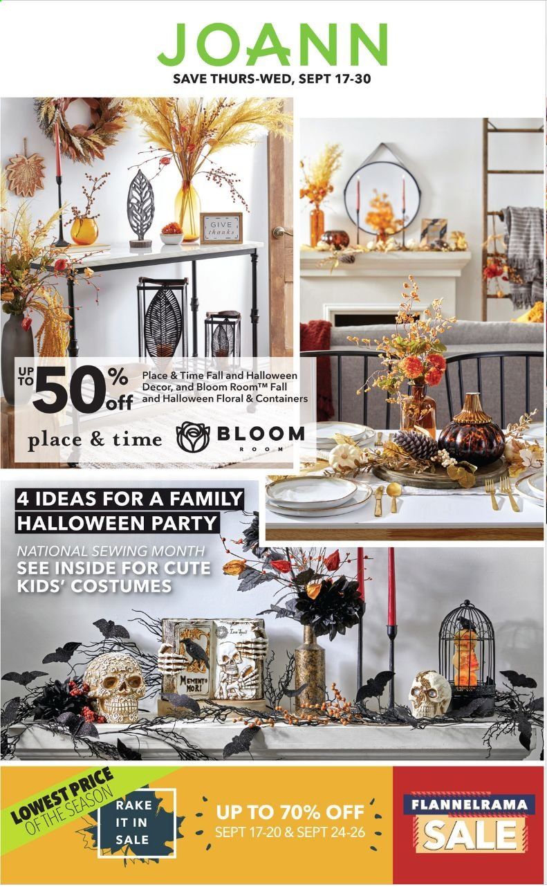 JOANN Weekly Ad September 17 to September 30