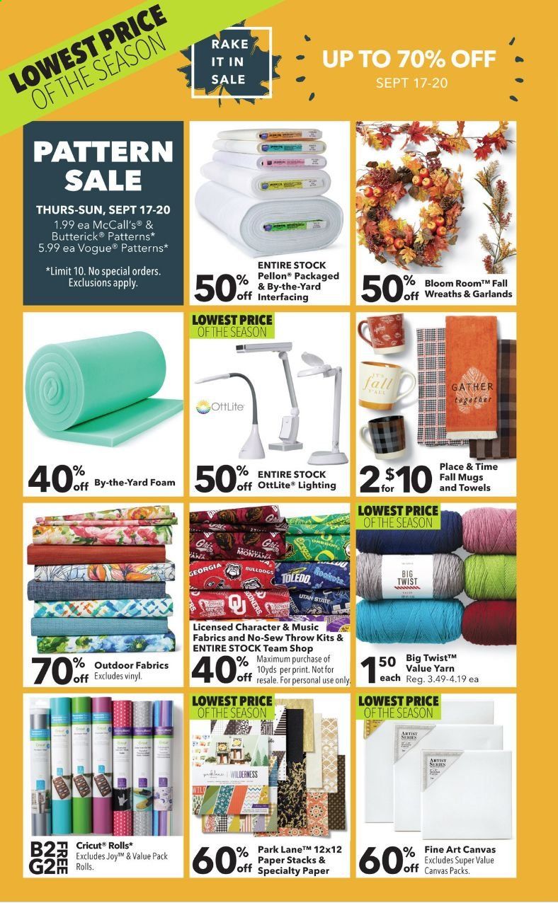 JOANN Weekly Ad September 17 to September 30