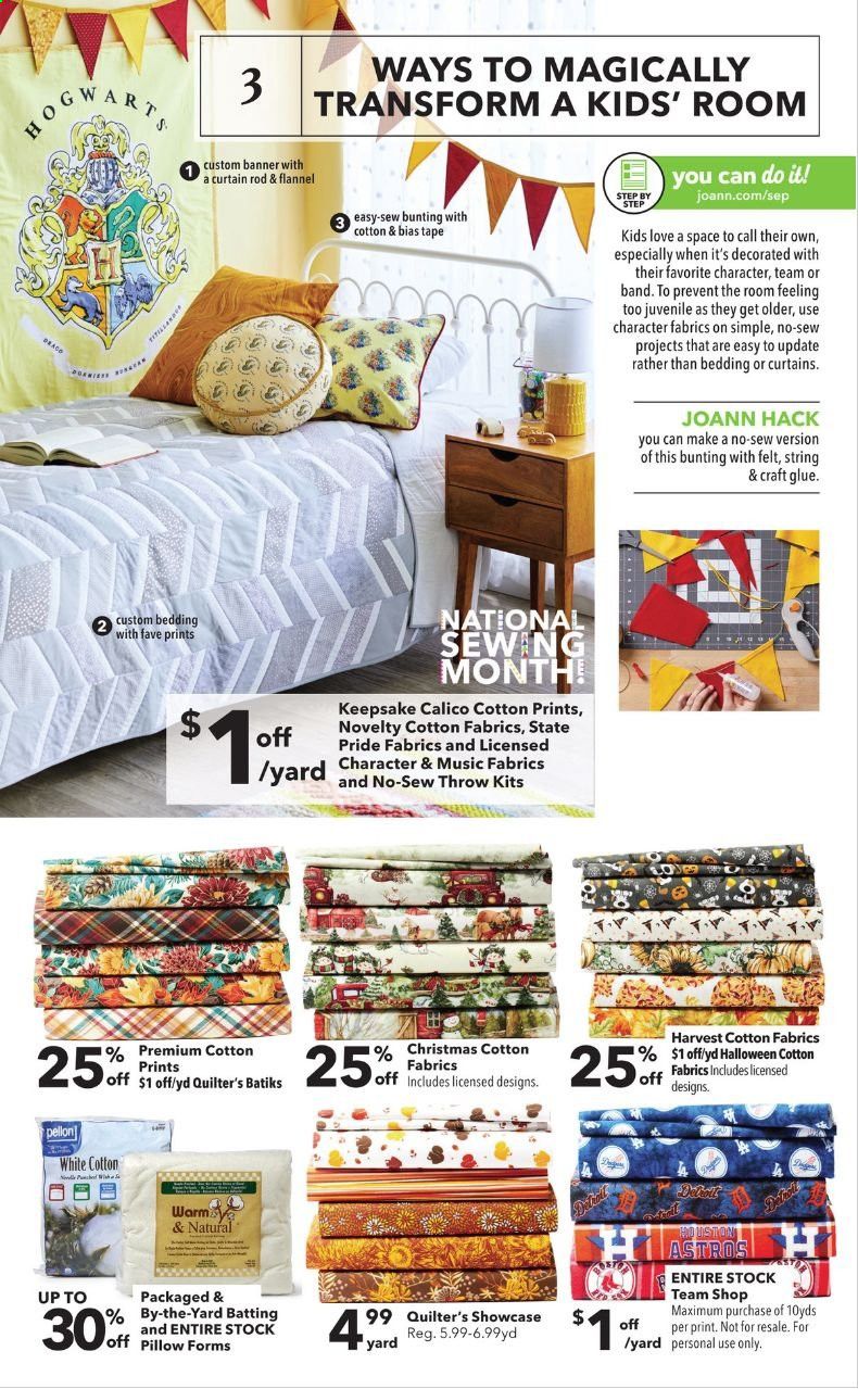 JOANN Weekly Ad September 17 to September 30