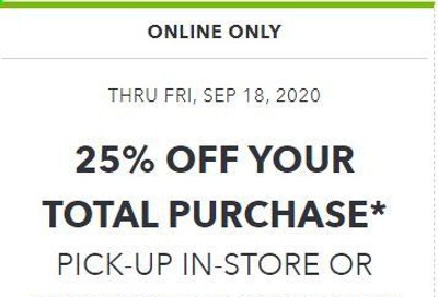 JOANN Weekly Ad September 17 to September 18