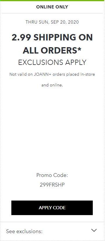 JOANN Weekly Ad September 17 to September 20