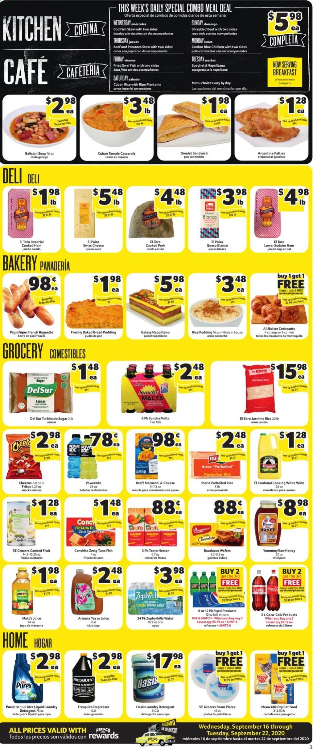 Fresco y Más Weekly Ad September 16 to September 22