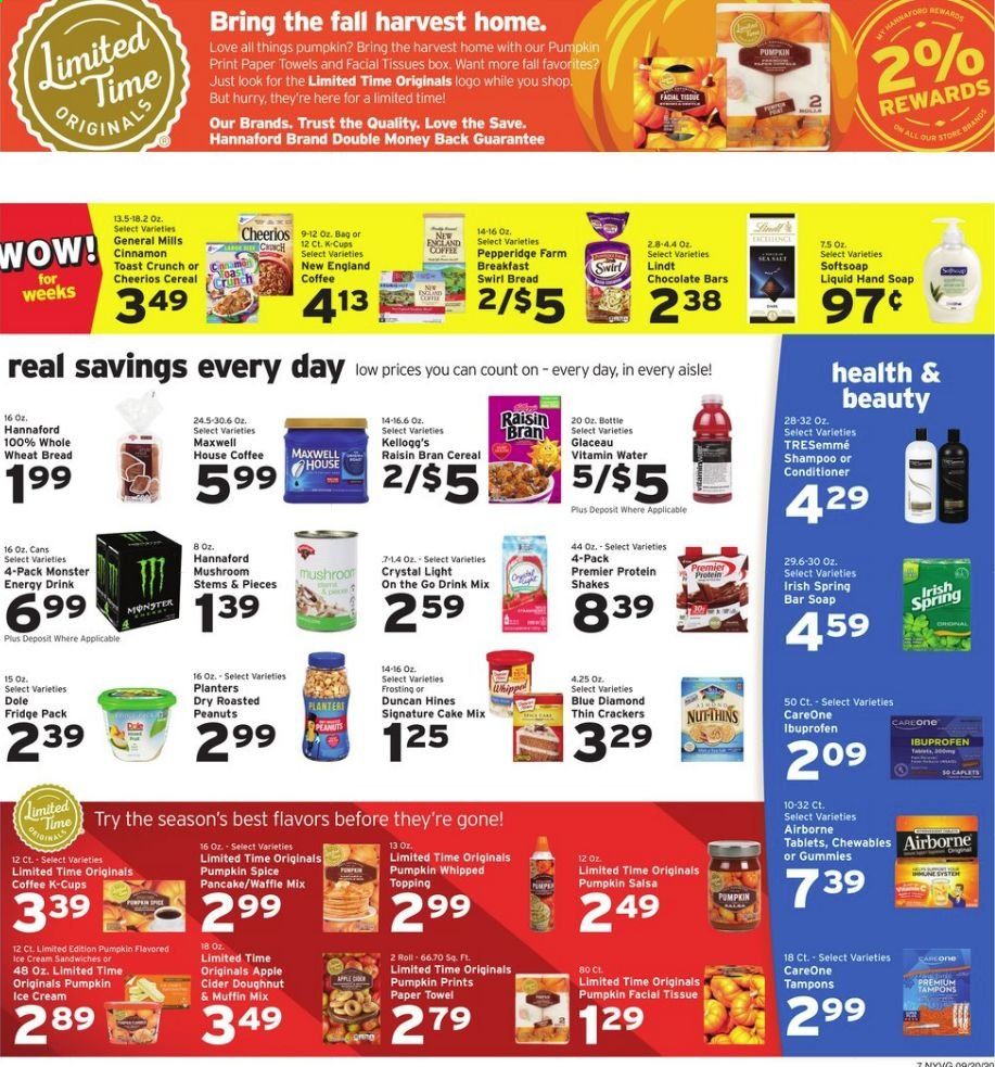 Hannaford (NY) Weekly Ad Flyer September 20 to September 26