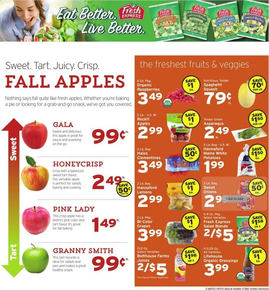Hannaford (NH) Weekly Ad Flyer September 20 to September 26