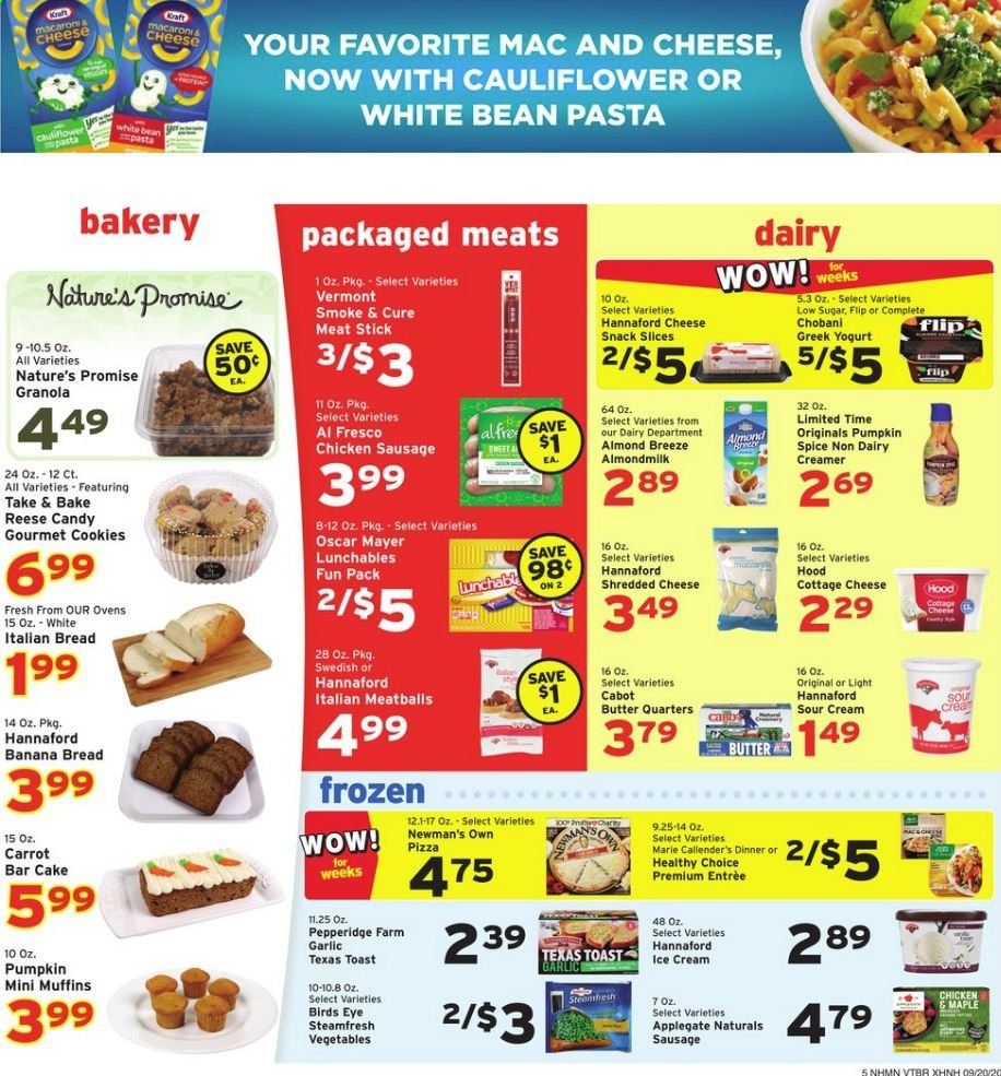 Hannaford (NH) Weekly Ad Flyer September 20 to September 26