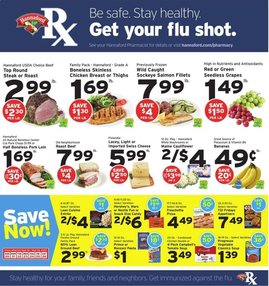 Hannaford (VT) Weekly Ad Flyer September 20 to September 26