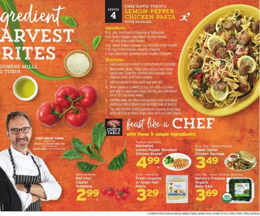 Hannaford (MA) Weekly Ad Flyer September 20 to September 26