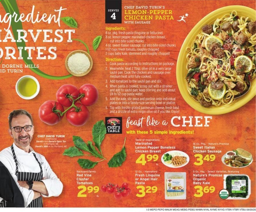 Hannaford (ME) Weekly Ad Flyer September 20 to September 26