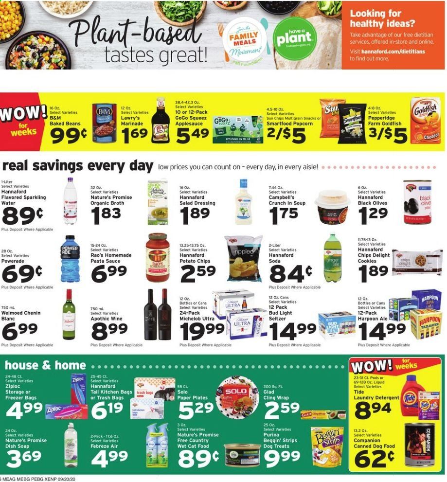 Hannaford (ME) Weekly Ad Flyer September 20 to September 26