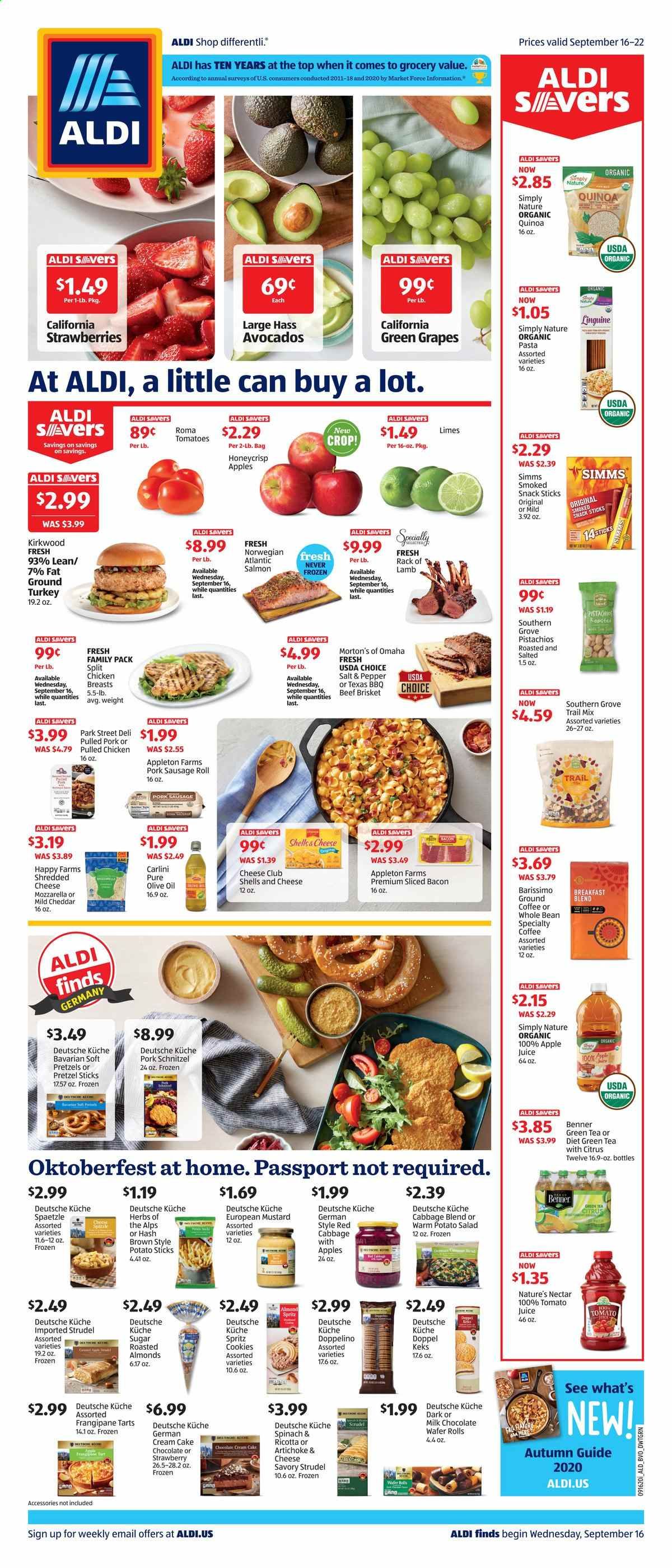 ALDI (IL, IN, MO, NJ, NY, OH, WI) Weekly Ad Flyer September 16 to September 22