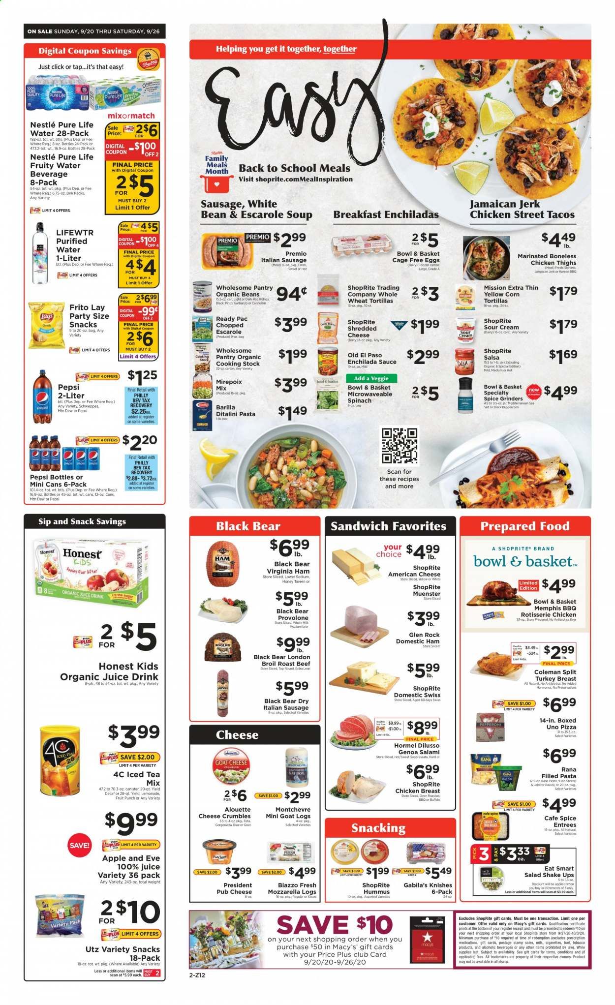 ShopRite Weekly Ad Flyer September 20 to September 26