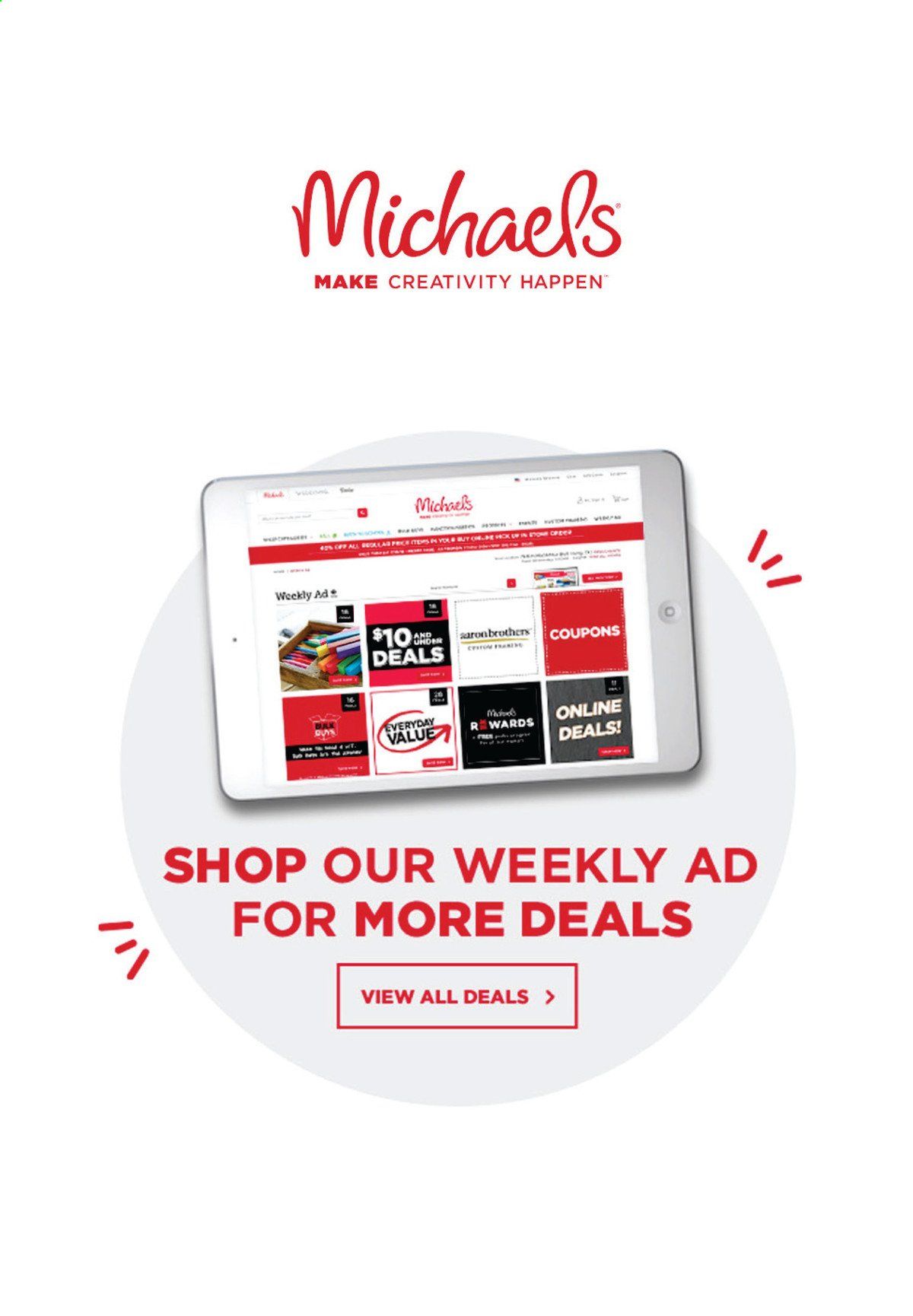 Michaels Weekly Ad Flyer September 18 to September 26