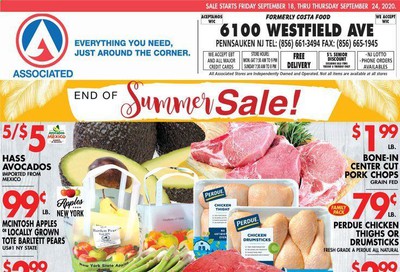 Associated Supermarkets Weekly Ad Flyer September 18 to September 24