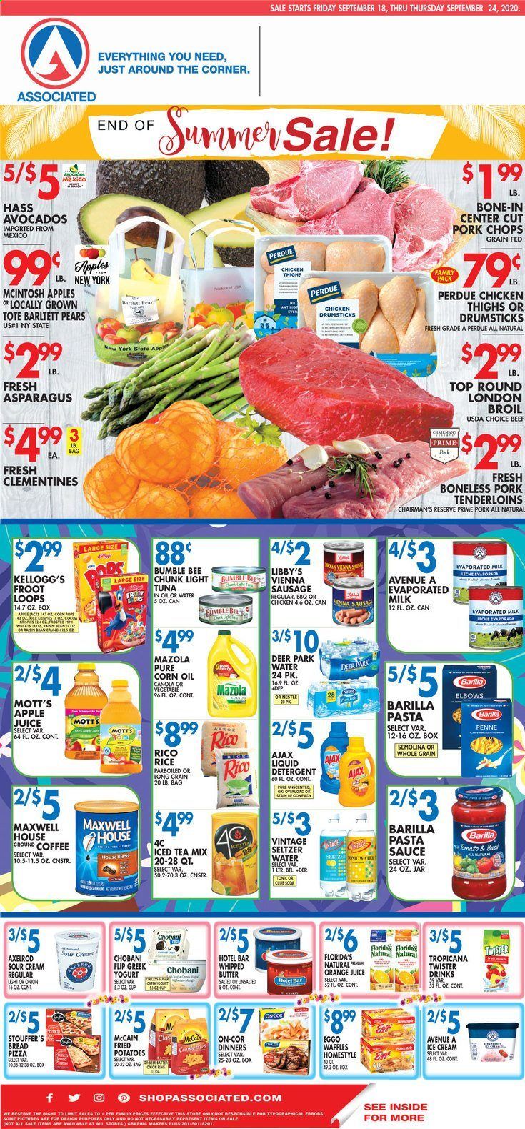 Associated Supermarkets Weekly Ad Flyer September 18 to September 24