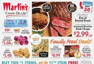 Martin’s Weekly Ad Flyer September 20 to September 26