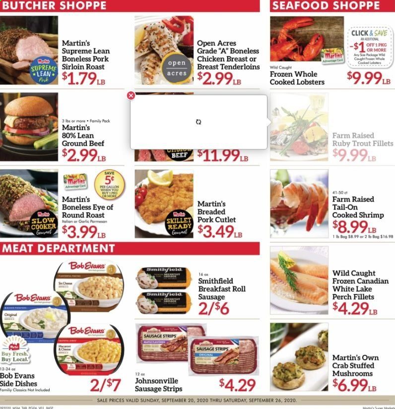 Martin’s Weekly Ad Flyer September 20 to September 26