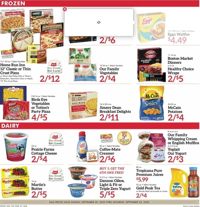 Martin’s Weekly Ad Flyer September 20 to September 26