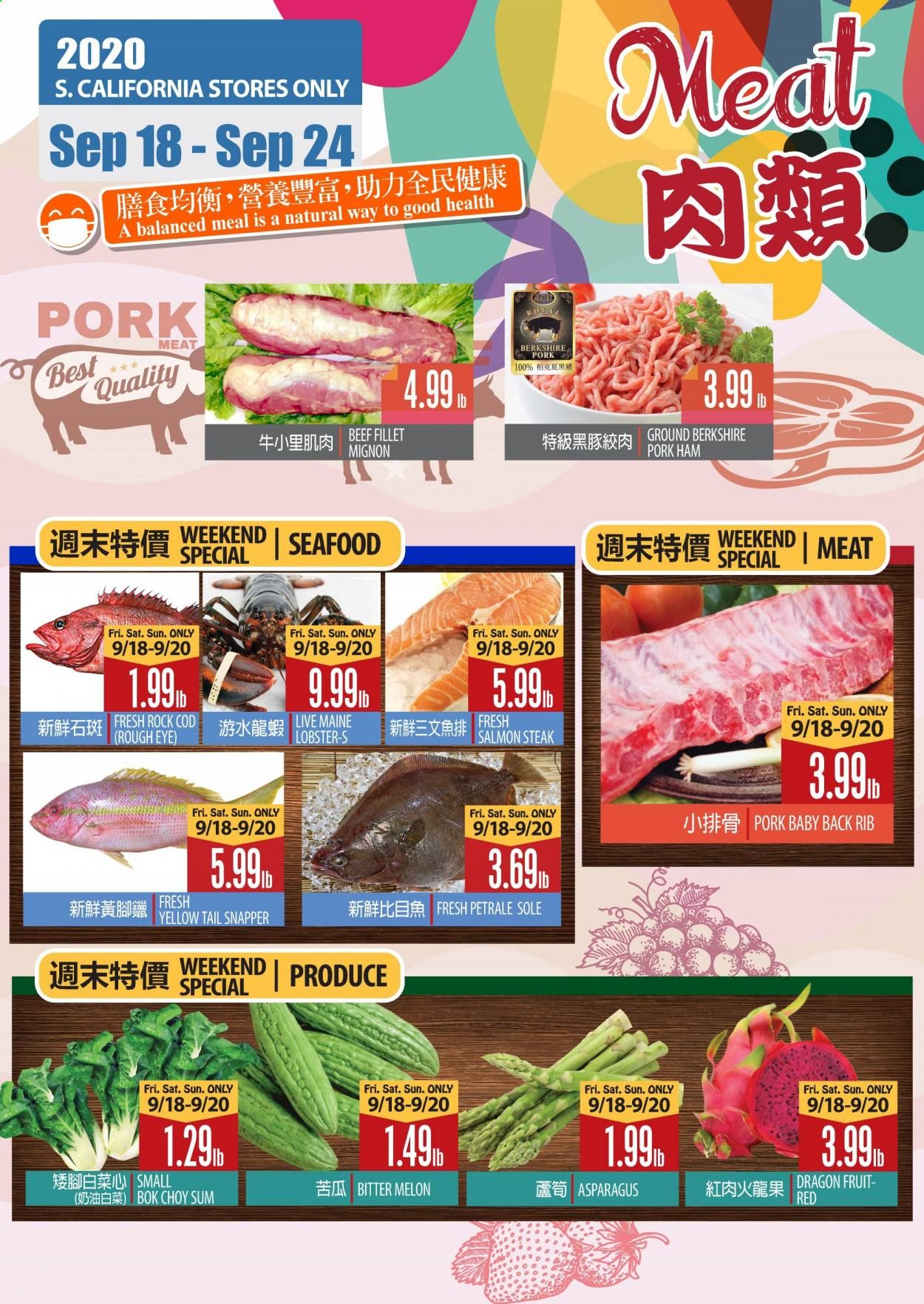 99 Ranch Market (CA) Weekly Ad Flyer September 18 to September 24