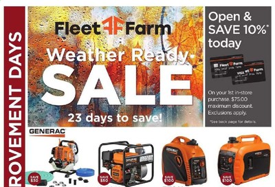 Fleet Farm Weekly Ad Flyer September 18 to October 10