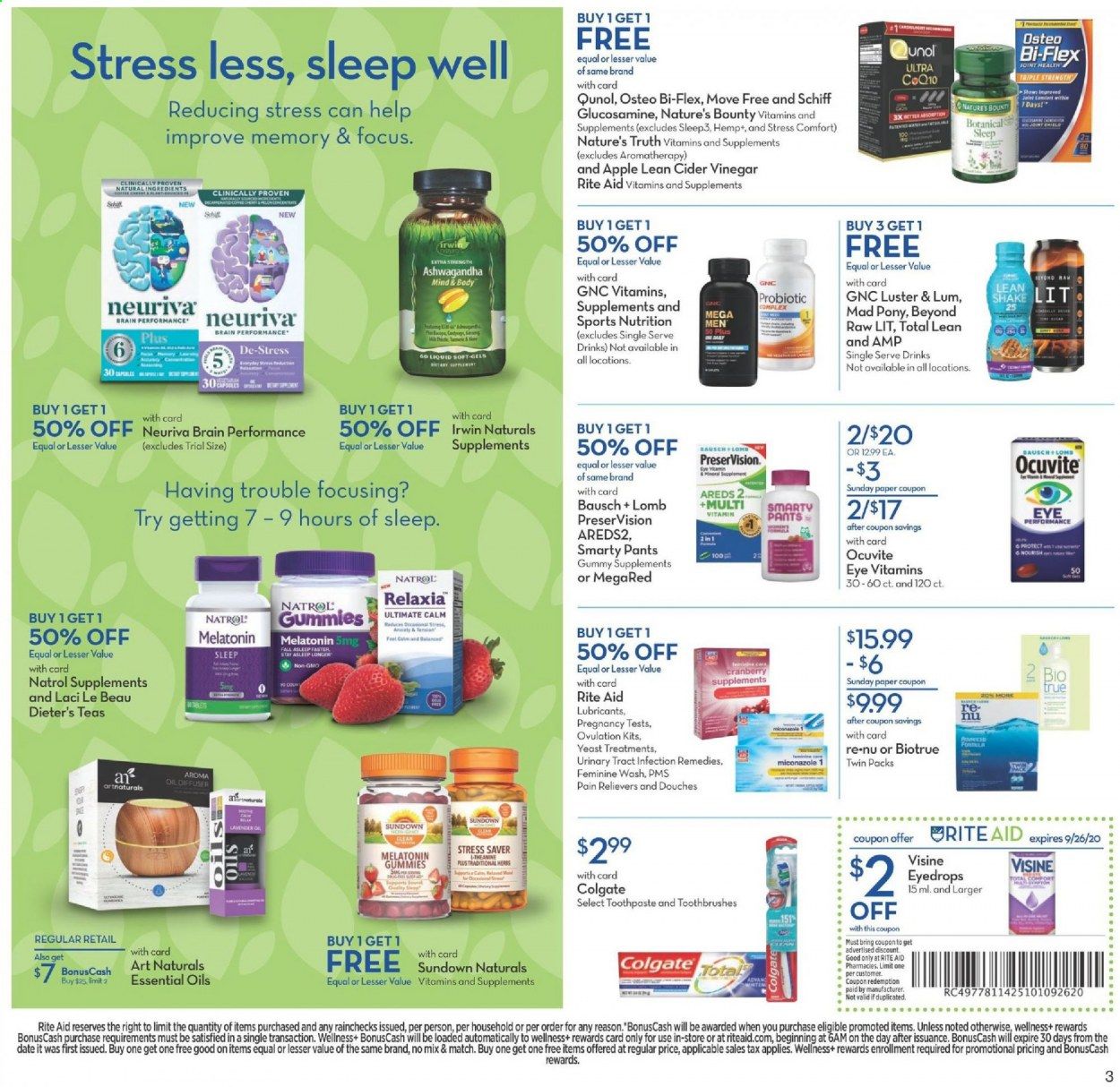 RITE AID Weekly Ad Flyer September 20 to September 26