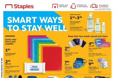 Staples Weekly Ad Flyer September 20 to September 26