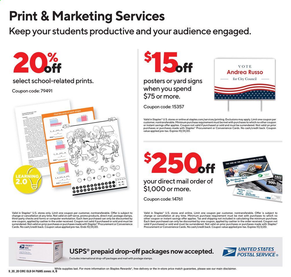 Staples Weekly Ad Flyer September 20 to September 26