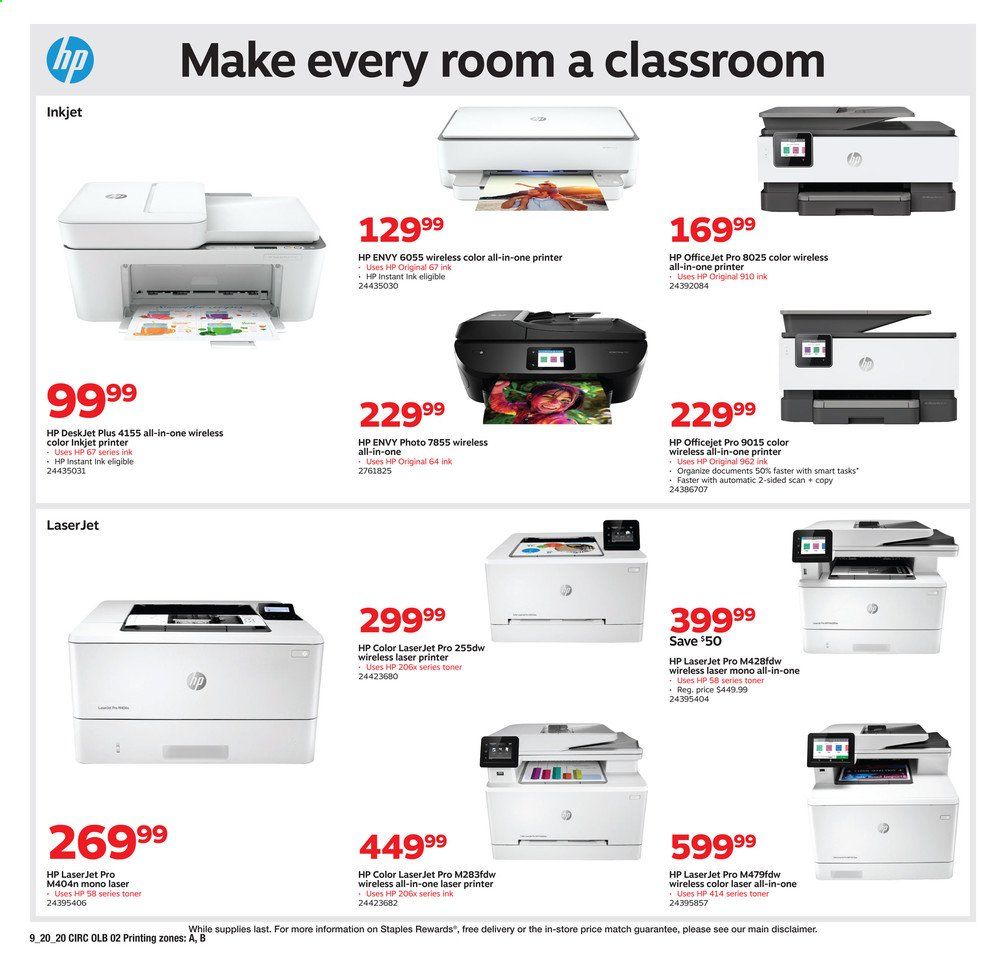 Staples Weekly Ad Flyer September 20 to September 26